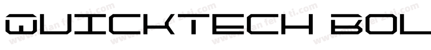 QuickTech Bold字体转换